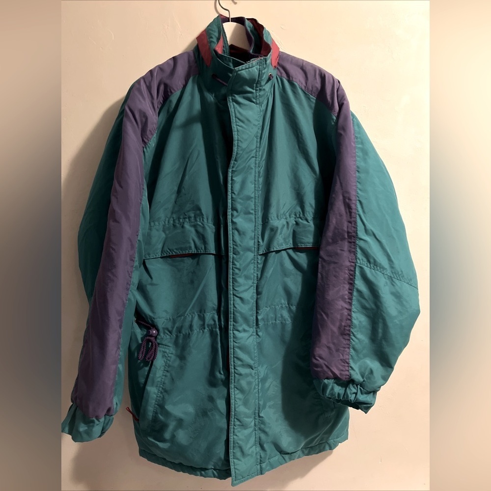 McGregor Vintage Anti-Breeze Sz M Colorful Nylon Windbreaker Full Zip Jacket